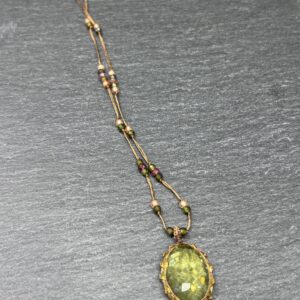 COLLIER TIBETAN QUARTZ CITRON - ASTREE