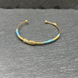 BRACELET ZANZIBAR PISCES BLEU PETROLE - ASTREE
