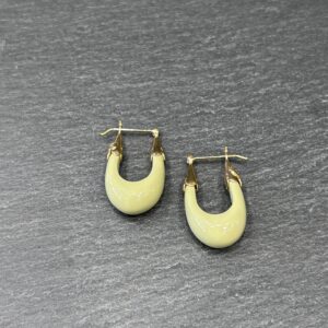 BOUCLES D'OREILLES ECUME PISTACHE - ASTREE