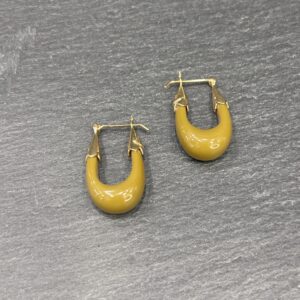 BOUCLES D'OREILLES ECUME KAKI - ASTREE