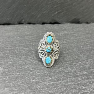 BAGUE J998 TURQUOISE - ASTREE