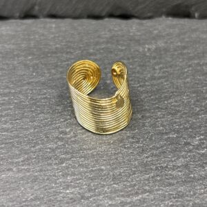 BAGUE WAVE DORE - ASTREE