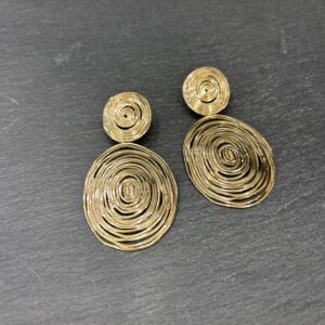 BOUCLES D'OREILLES WAVE DORE - ASTREE