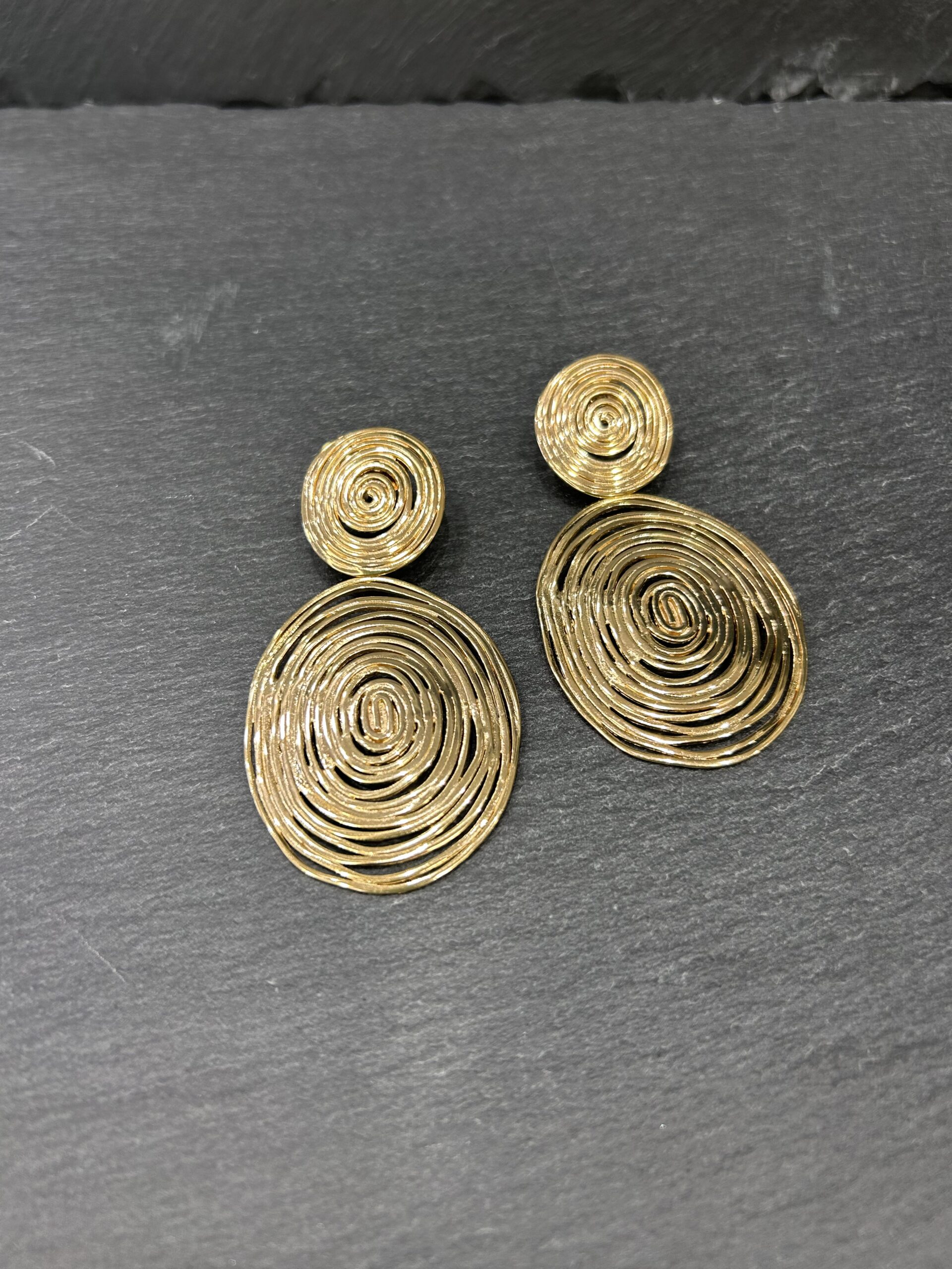 BOUCLES D'OREILLES WAVE DORE - ASTREE