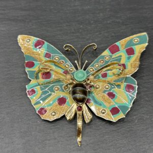 BROCHE PAPILLON CELADON - ASTREE
